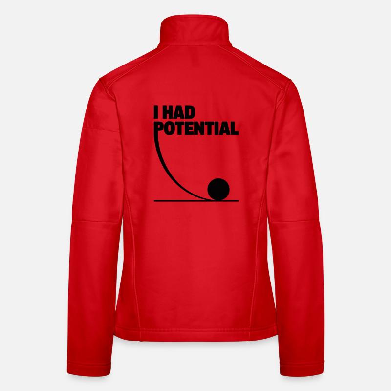 J’avais des potentiels sciences, mathématiques, physique Veste en tissu softshell Femme
