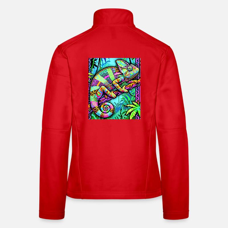 caméléon Veste en tissu softshell Femme