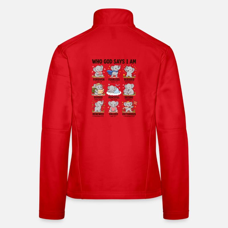  Von Wem Gott Sagt, Dass Ich Ein Elefant Bin? Frauen Softshelljacke