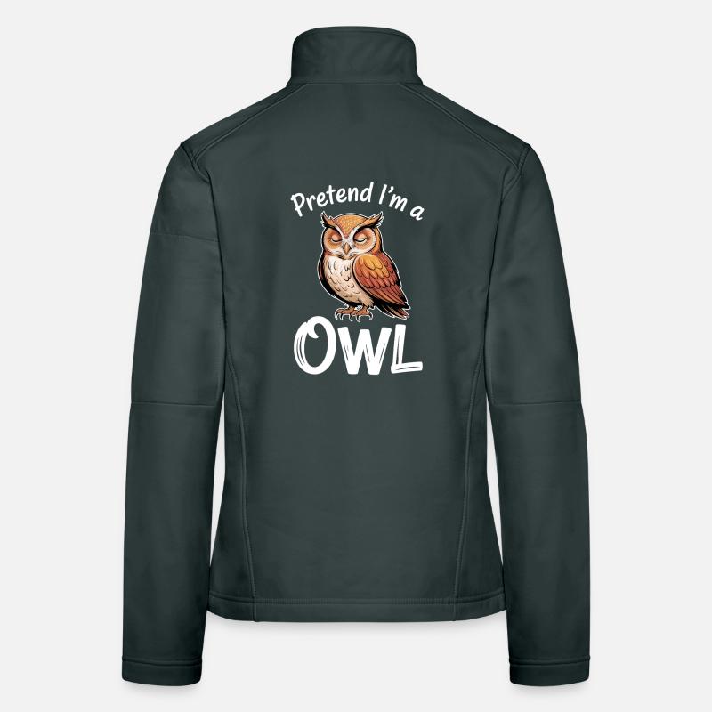 Eulen Sprüche Eule Lustiges Eulen Geschenk Frauen Softshelljacke