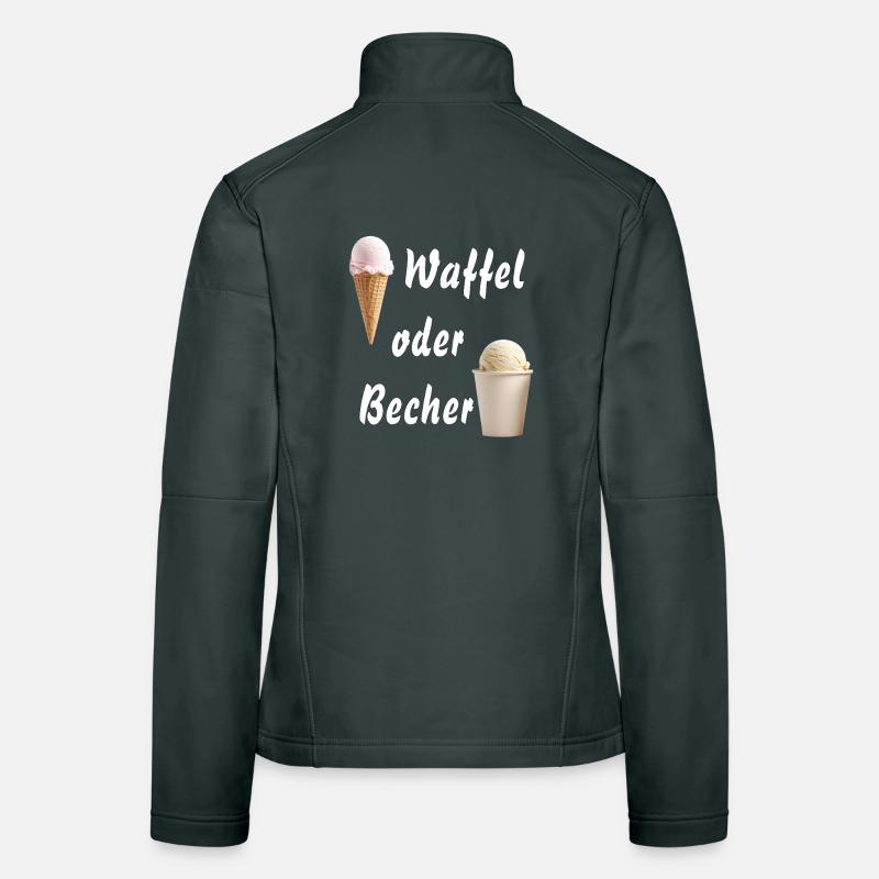 EIS WAFFEL ODER BECHER Frauen Softshelljacke