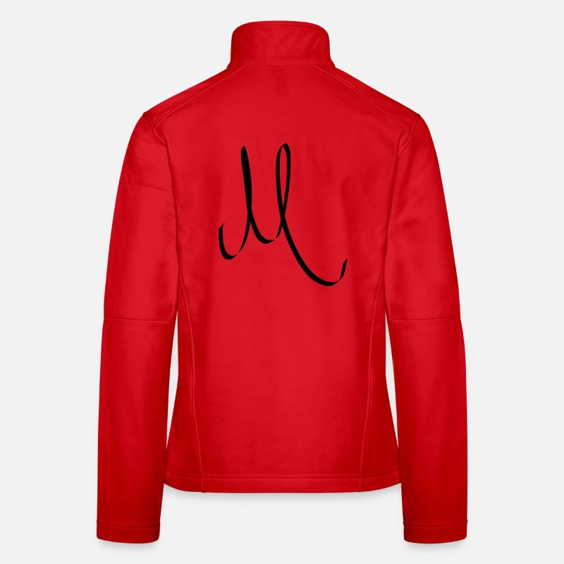 Lettre M Veste en tissu softshell Femme