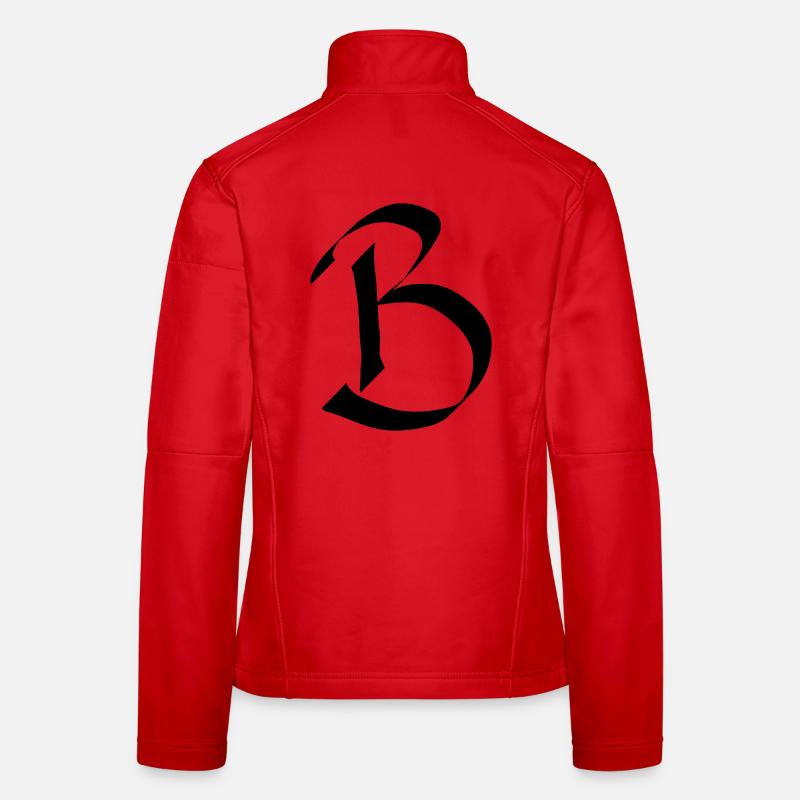 Buchstabe B Frauen Softshelljacke