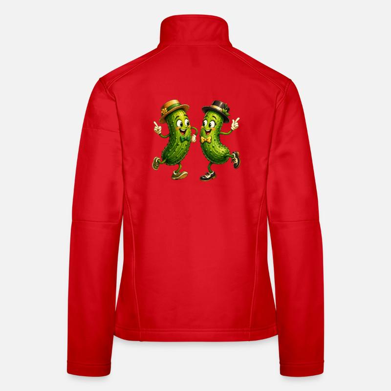 Dancing cucumbers Women's Softshell Jacket