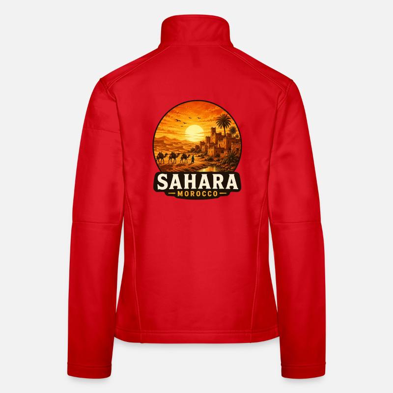 Sahara Morocco Desert Sunset Women's Softshell Jacket
