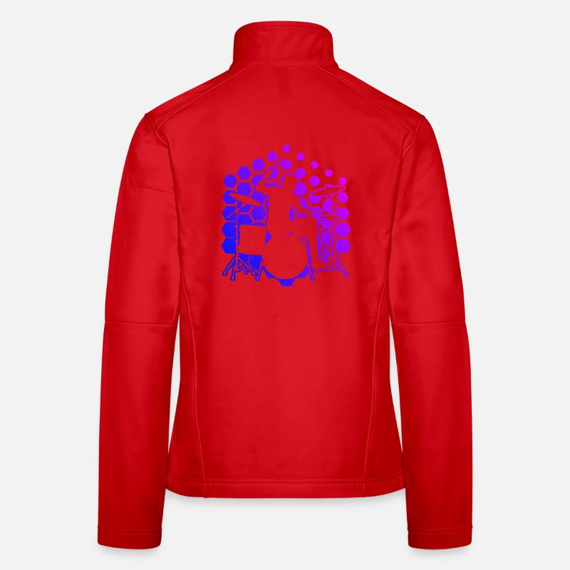 Gift idea for the percussionist with drumming Women's Softshell Jacket