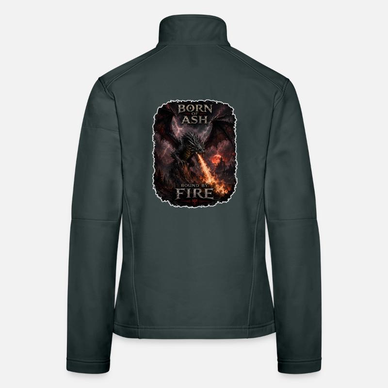 Dragon fire from ashes Women's Softshell Jacket