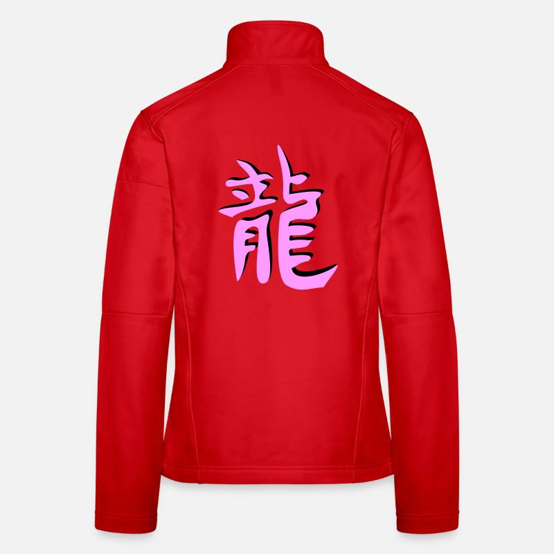 Drachen chinesisches Tierkreiszeichen Frauen Softshelljacke
