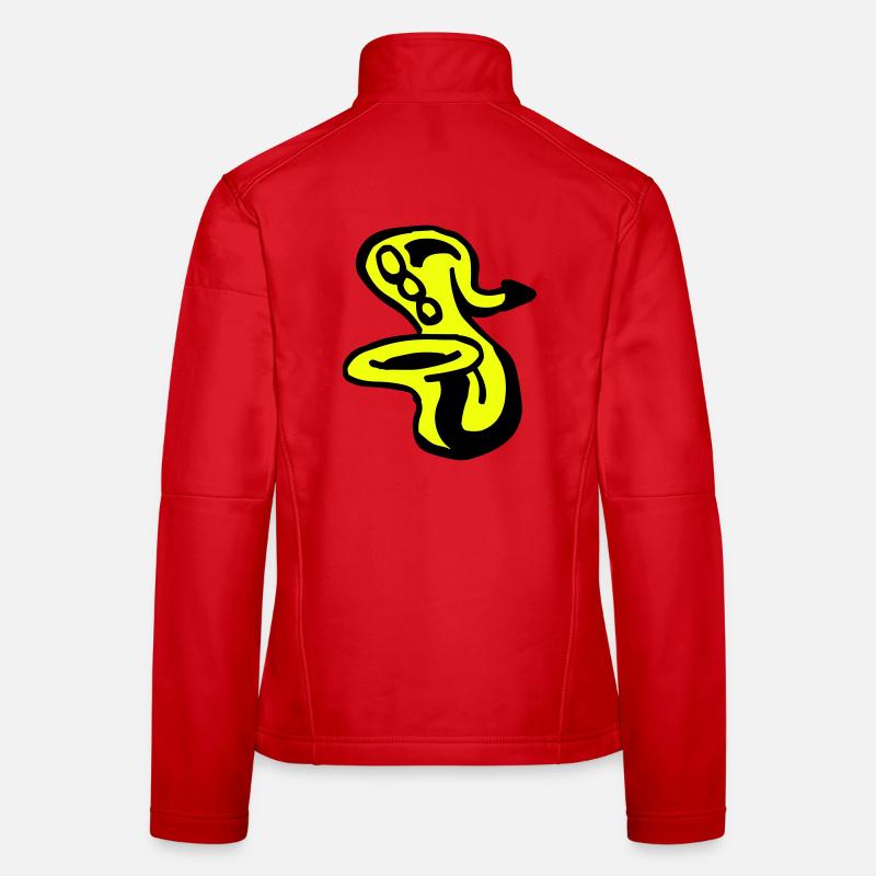 Saxophon Frauen Softshelljacke