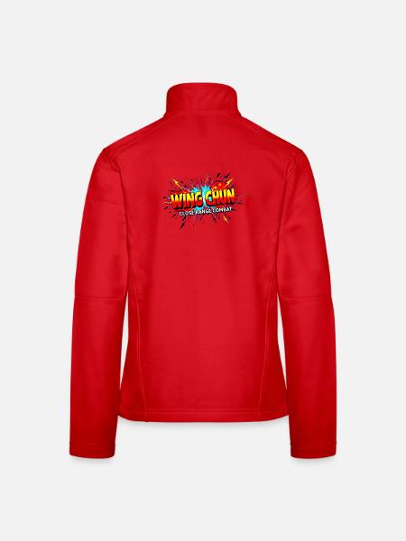 Wing Chun shirt explosion - Women's Softshell Jacket - red - Back