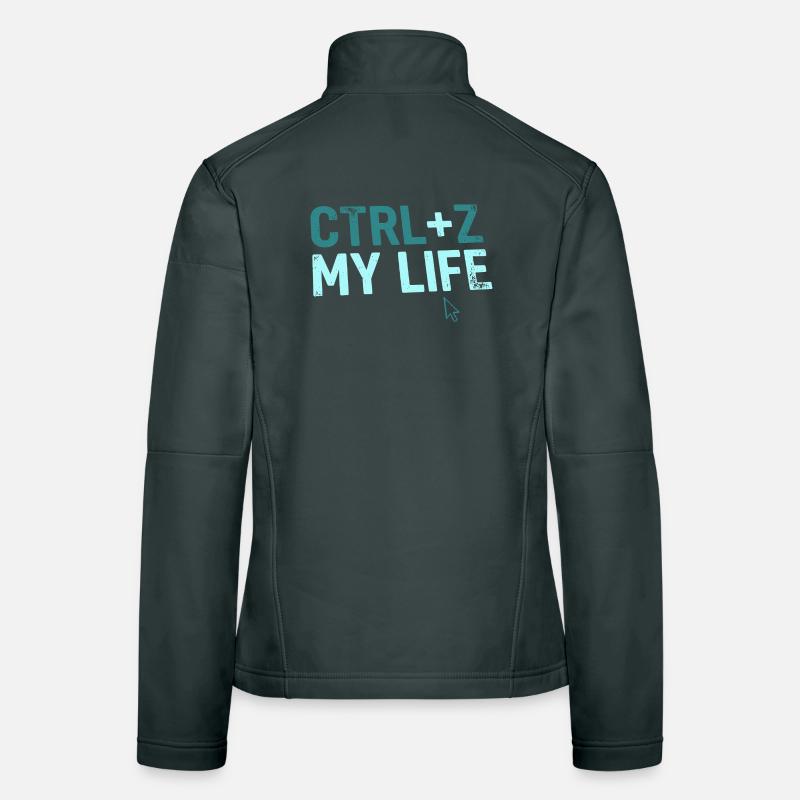 Developer Fun Hoodie, CTRL+Z My Life , Mug Women's Softshell Jacket