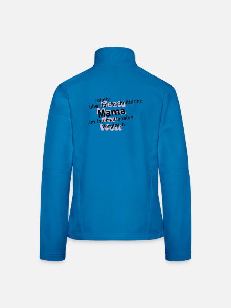überdurchschnittliche mama  - Frauen Softshelljacke - Rot - Hinten