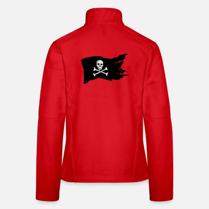 Pirate flag (colors can be customized!) Women's Softshell Jacket