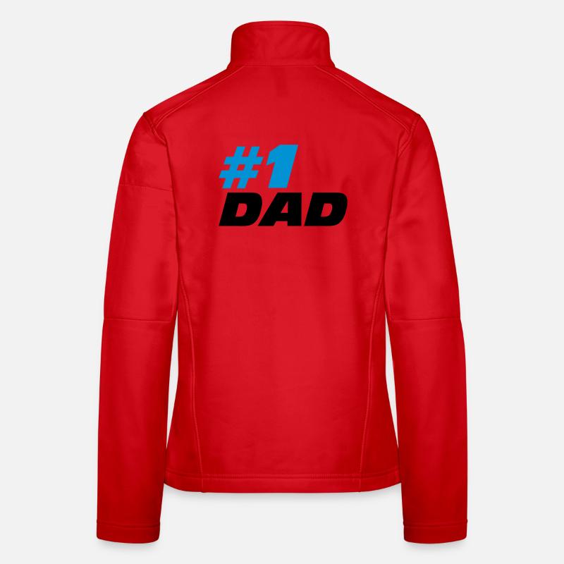 #1 Dad Frauen Softshelljacke