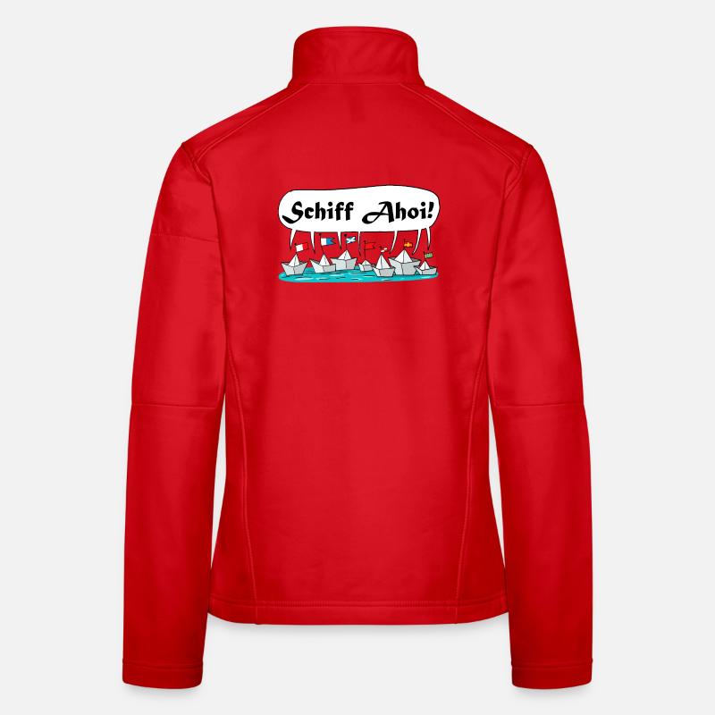 Schiff Ahoi Bootparade Frauen Softshelljacke
