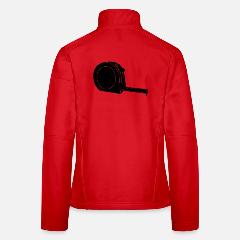 Taille du rouleau mesurant le lind Veste en tissu softshell Femme
