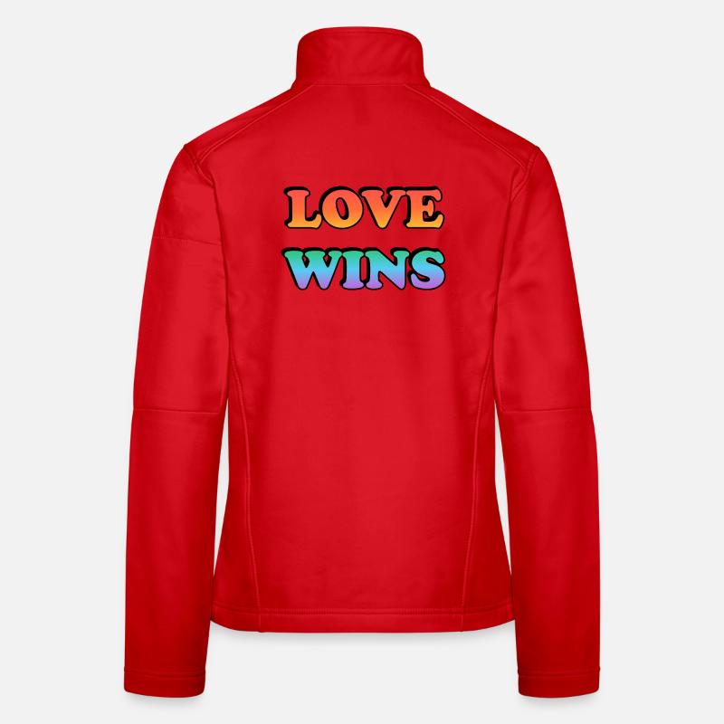 Love Wins Pride Gradient Women's Softshell Jacket