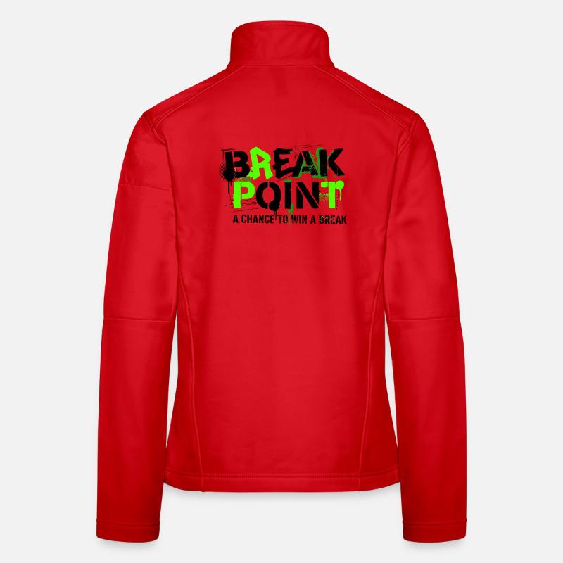 Sweat à capuche Pull Winner du Tennis Break Point Veste en tissu softshell Femme