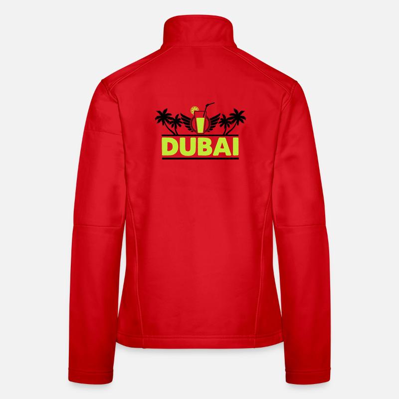 Dubai Lime Drink Neon Logo Women's Softshell Jacket