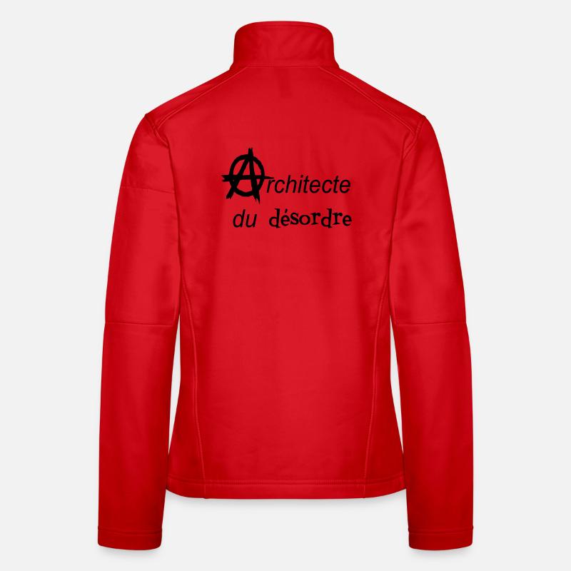 T-Shirt Anarchyarchitekt der Durcheinander-Taschentasche Frauen Softshelljacke
