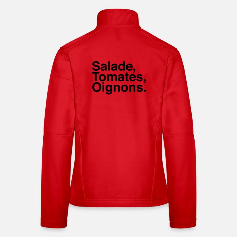 Salade Tomate Oignons  Veste en tissu softshell Femme