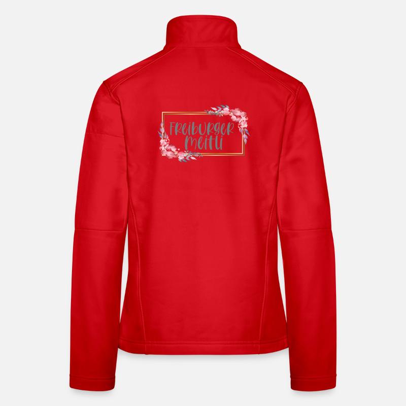 Schweiz Freiburg Mädchen Heimat Geschenk - Frauen Softshelljacke - Rot