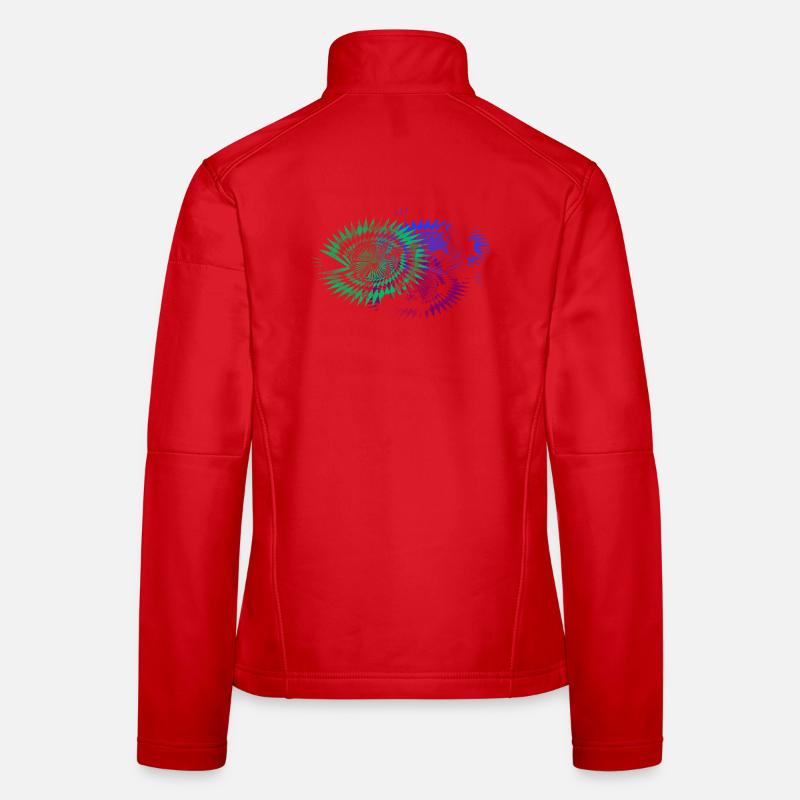modèle de mode d’art du chaos Veste en tissu softshell Femme