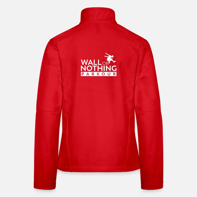 Parkour Wall ou Rien de blanc Veste en tissu softshell Femme