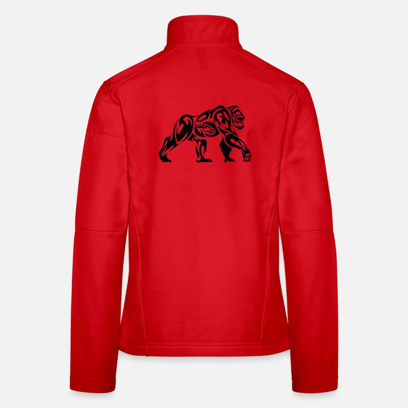 Gorille Tribal Veste en tissu softshell Femme