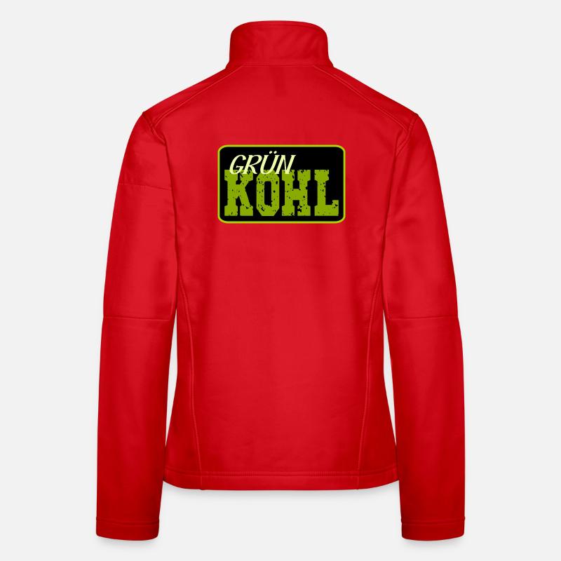 Chou kale Veste en tissu softshell Femme