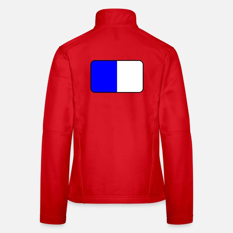 Spa-Flaggenemblem Frauen Softshelljacke