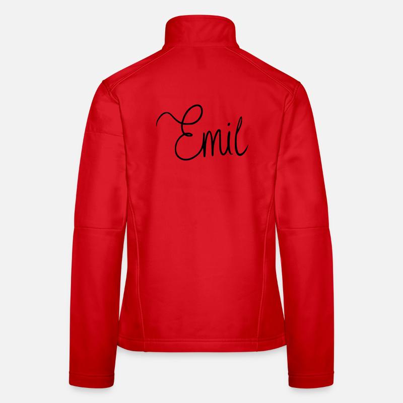 Emil - Frauen Softshelljacke - Rot