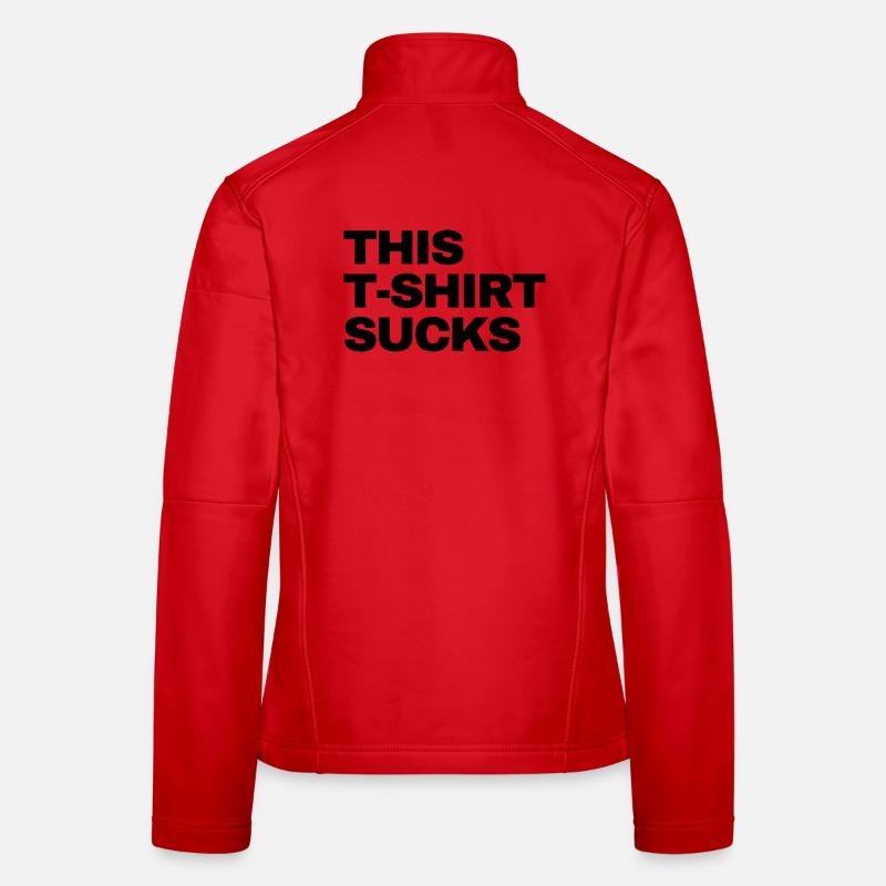 this Tshirt sucks  Frauen Softshelljacke