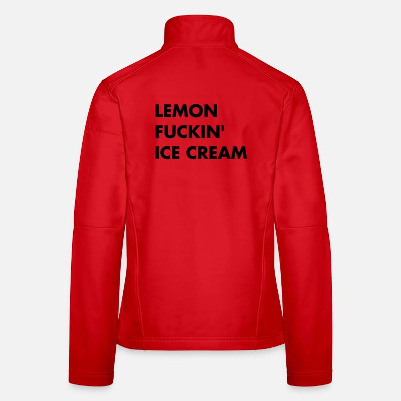 Zitronen Eis - schwarzer Schriftzug Frauen Softshelljacke