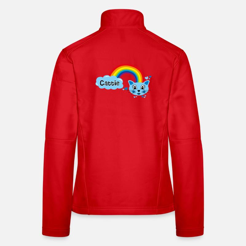 Cattie süß von Helfspawn - Frauen Softshelljacke - Rot