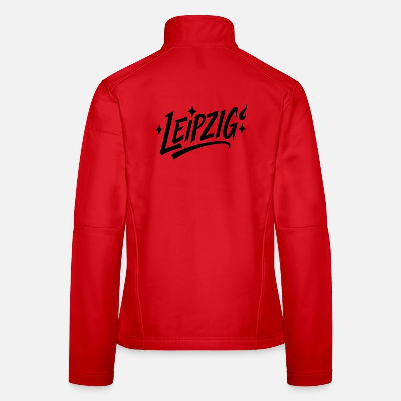 Lettrage étoile de Leipzig Veste en tissu softshell Femme