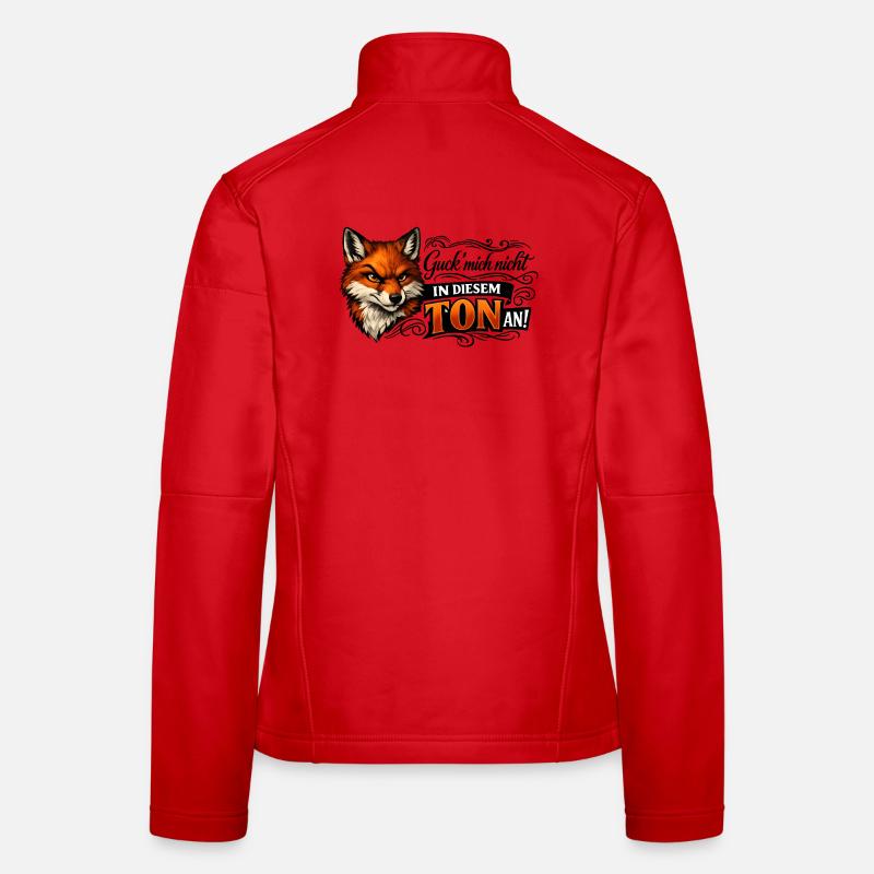Fuchs freches Statement Frauen Softshelljacke