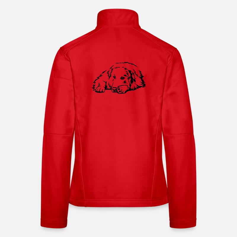 Pyrenees mountain dog Women's Softshell Jacket