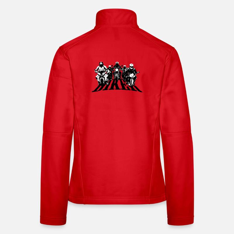 Biker Group Black/White Women's Softshell Jacket