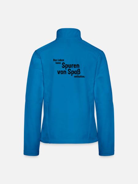 Traces of fun - Women's Softshell Jacket - red - Back