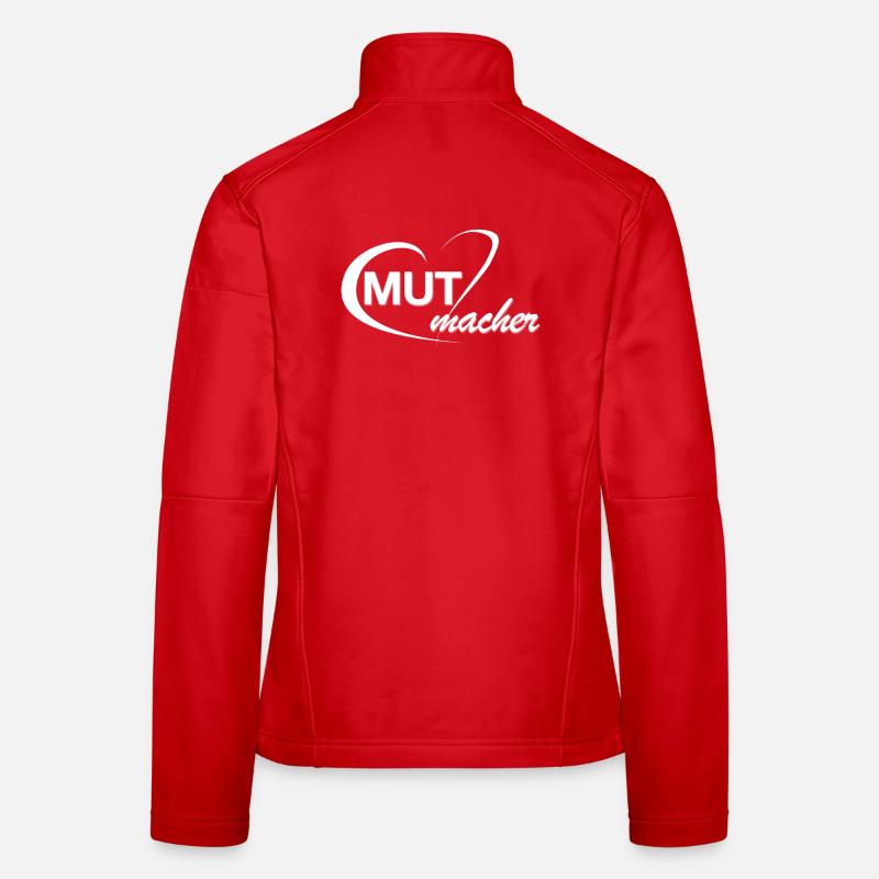 Mutmacher_Logo_weiss Veste en tissu softshell Femme