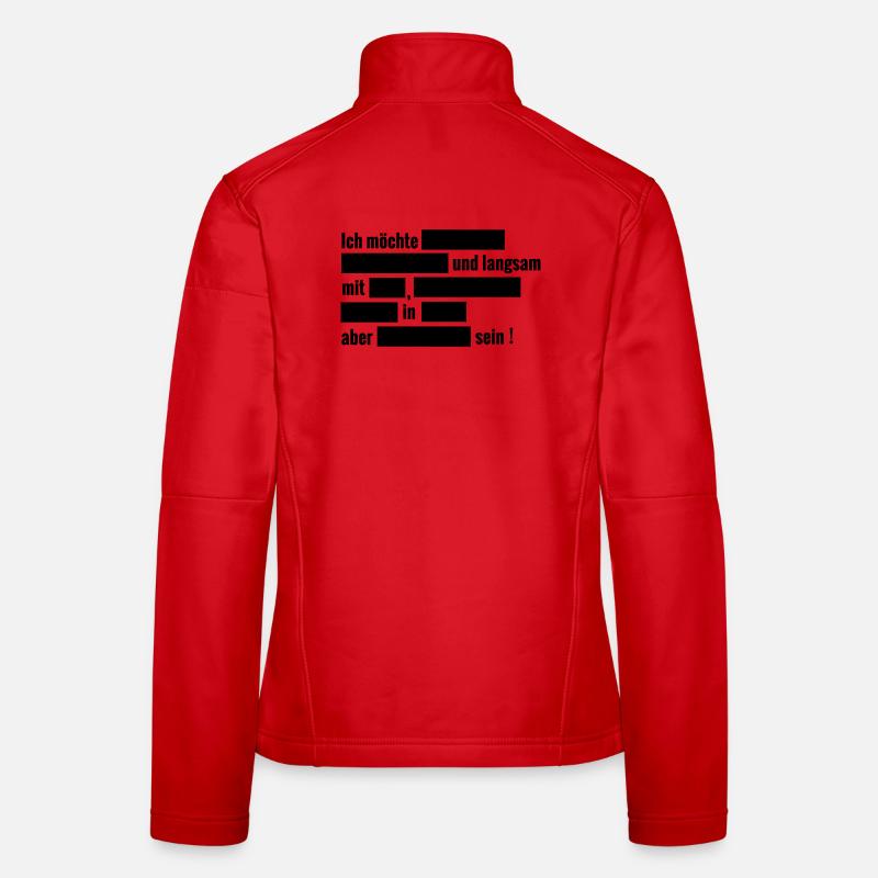 weitestgehend zensiert Frauen Softshelljacke