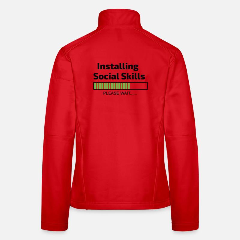 computer installing social skills programmer Women's Softshell Jacket