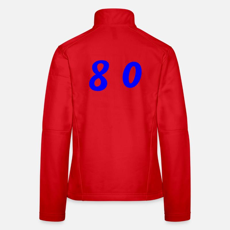 80. 80 ANS. 80e ANNIVERSAIRE. ANNIVERSAIRE 80 ANS. Veste en tissu softshell Femme