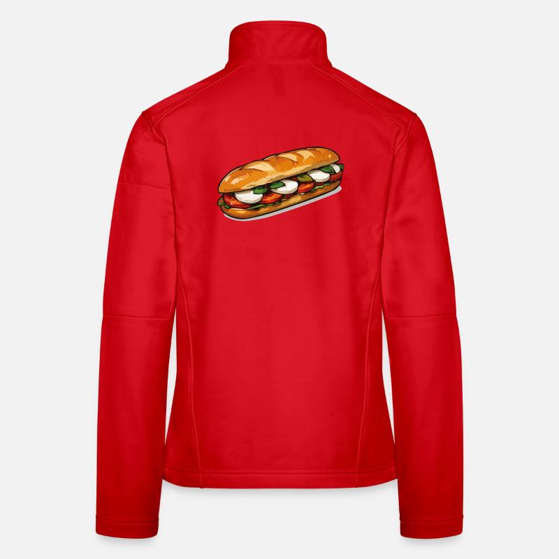 Frisch belegtes Sandwich Kunst Frauen Softshelljacke