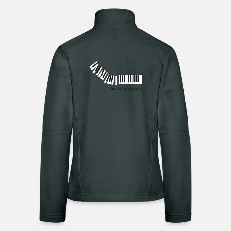 Wenn alles laut wird, spiel ich. Frauen Softshelljacke