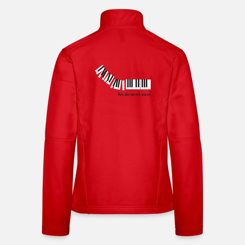 Wenn alles laut wird, spiel ich. Frauen Softshelljacke