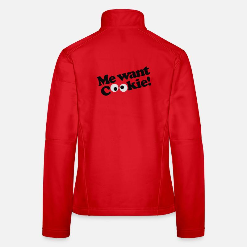 Me veux biscuit! Veste en tissu softshell Femme