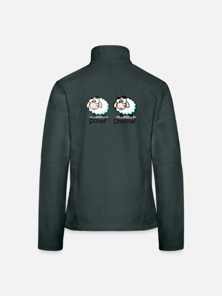 sheep - Women's Softshell Jacket - red - Back