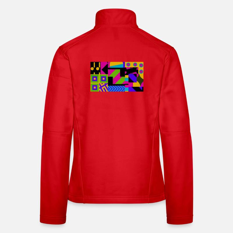 Nova Neon Geometry Women's Softshell Jacket